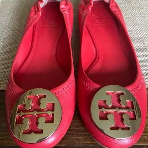 Authentic Tory Burch shoes in Red